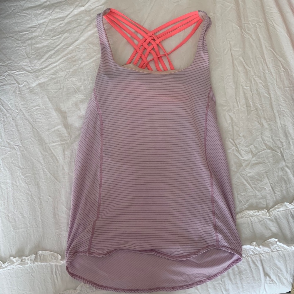 Lululemon Free to Be bra tank size 4 lavender - Picture 2 of 5